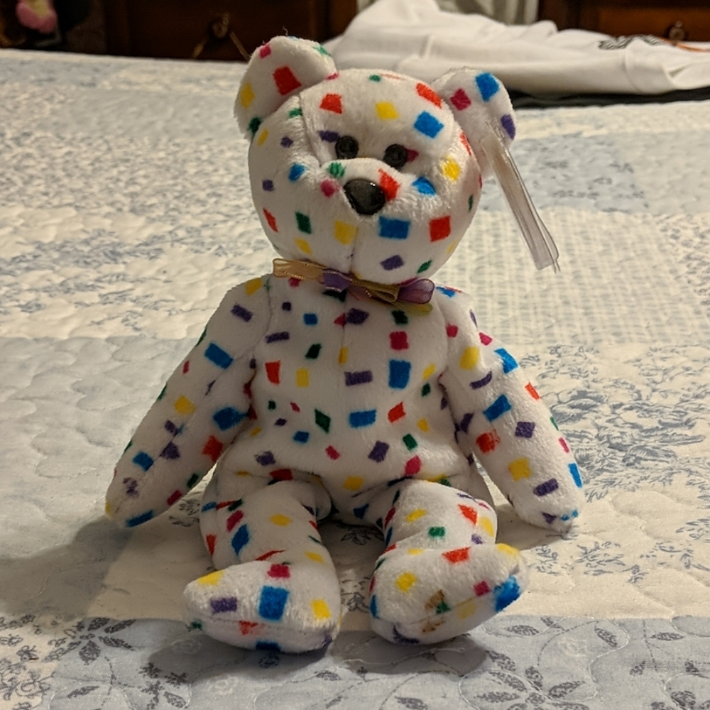 💖💜 2K bear Ty beanie baby